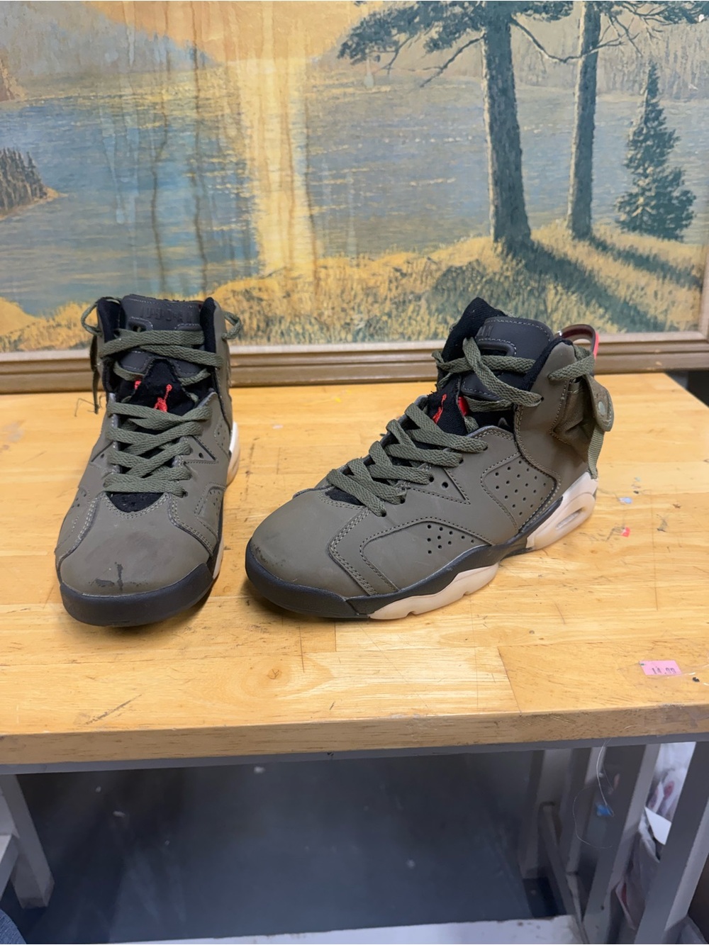 Size 8 - Jordan 6 Retro x Travis Scott Mid Olive Cactus Jack CN 1084-200 Nike